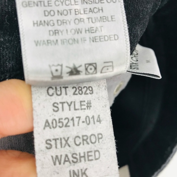 Amo Low Rise Skinny Jeans Black Size 24 - Picture 6 of 11